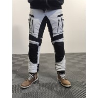 TEXTILHOSE CHALLENGER HERREN HELLGRAU/SCHWARZ