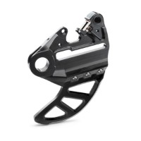 Bremssattelträger mit Bremsscheibenschutz
