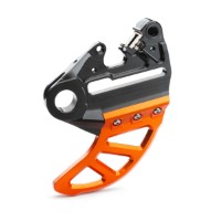 Bremssattelträger mit Bremsscheibenschutz