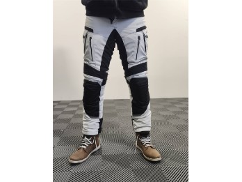 TEXTILHOSE CHALLENGER HERREN HELLGRAU/SCHWARZ