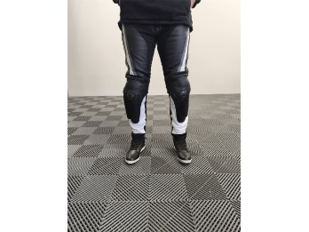 Mille Lederhose schwarz/weiß G r. 52