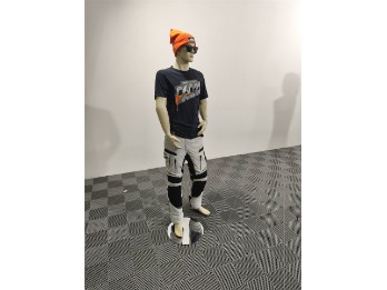 TEXTILHOSE CHALLENGER DAMEN HELLGRAU/SCHWARZ