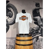 Harley-Davidson® Herren Dealer T-Shirt Elongated B&S mit Domreiter Backprint