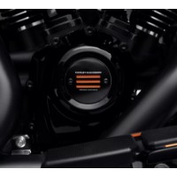 Adversary-Kollektion Timer Deckel / Black&Orange – Softail & Touring