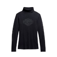 Harley-Davidson® Bar & Shield Damen Langarm Pullover Schwarz