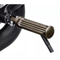 Brass-Kollektion Fahrerfußrasten mit Schleifstück / Messing
