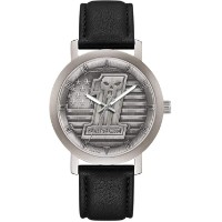 Harley-Davidson® Herrenuhr 1 mit Totenkopf-, Sternen- und Streifenmotiv und Lederarmband