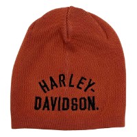 Harley-Davidson® Feingestrickte Kleinkindermütze für Jungs – Orange