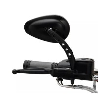 Harley-Davidson® Billet Lenkerspiegel Buckshot / Schwarz