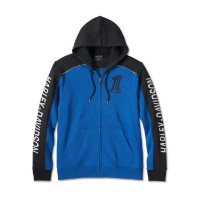 Harley-Davidson® Herren-Hoodie Nr. 1 Victory mit Reißverschluss – True Blue