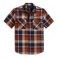 Harley-Davidson® Herren Kurzarmhemd Staple Plaid