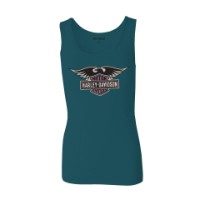 Harley-Davidson® Deep Teal Women's Ultra Classic Eagle Tank