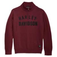 Harley-Davidson® Herren-Sweater Staple mit 1/4-Reißverschluss und langen Ärmeln