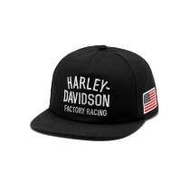 Harley-Davidson® 2026 Factory Racing Twill Baseballkappe – schwarz 