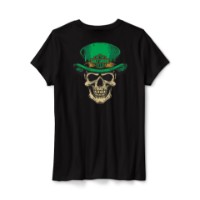 Damen T-Shirt Skully McGee, Black