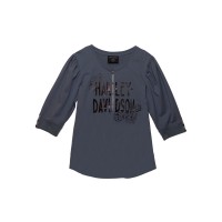 Pride Fashion Dusty Blue Knit Top Damen T-Shirt