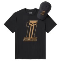 Harley-Davidson® Geschenkset Willie G Dark Custom Cap & T-Shirt schwarz