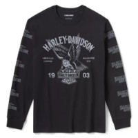 Harley-Davidson® Longsleeve American Classic Eagle schwarz