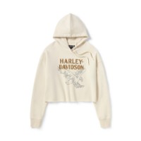 Harley-Davidson® Bling Raw Edge Damen Hoodie