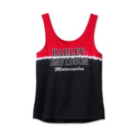 Harley-Davidson® Damen ärmelloses Shirt schwarz rot