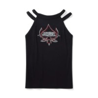 Harley-Davidson® Damen-Tanktop mit Strass-Muster und hohem Kragen