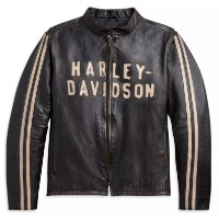 Harley-Davidson® Herren Lederjacke Sleeve Stripe