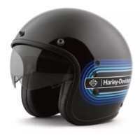 Harley-Davidson® Retro Tank Stripe II X14 Helm schwarz