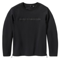 Harley-Davidson® Riding Fleece Shirt Deflector Crew / Schwarz
