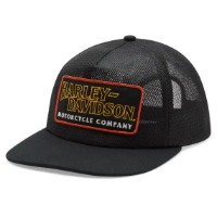 Trucker Cap Vintage All Over Mesh schwarz