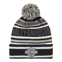 Harley-Davidson® Beanie Hat Stripe Pom