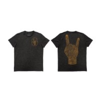 Herren T-Shirt Metal A / Black