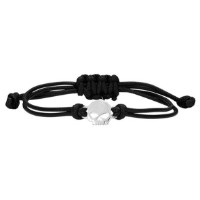 Harley-Davidson® Damen-Armband mit Willie G Totenkopf-Motiv und verstellbarer Kordel