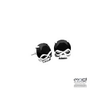 Harley-Davidson® Black Stone Skull Ohrringe