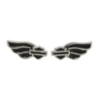 Harley-Davidson®  Winged Bar & Shield Ohrstecker.