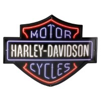 Harley-Davidson® Neon B&S Blechschild