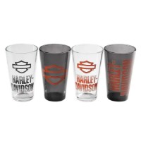 Harley-Davidson® Pintglas Set Open Bar & Shield Fade