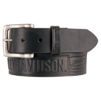 Harley-Davidson® Herren-Ledergürtel „Crosswind“ mit Prägung