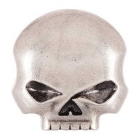 Harley-Davidson® Herren-Gürtelschnalle mit Totenkopf-Motiv, Antik-Nickel-Finish