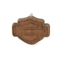 Harley-Davidson® B&S geformtes Haustierspielzeug aus Leder