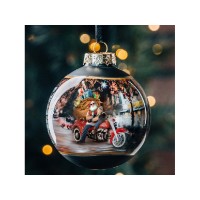Harley-Davidson® Jahreskugel 2025 Biker-Weihnachtsmann