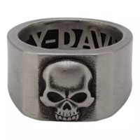 Harley-Davidson® Herrenring Deadlock Skull Edelstahl 