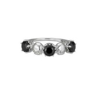 Harley-Davidson® Damenring mit Kristallen und G-Skull