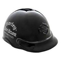 Harley-Davidson® Old English Logo Ceramic Helmet Coin Bank – Shiny Black