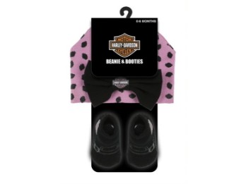 Harley-Davidson® Set mit Mütze und Söckchen für Mädchen