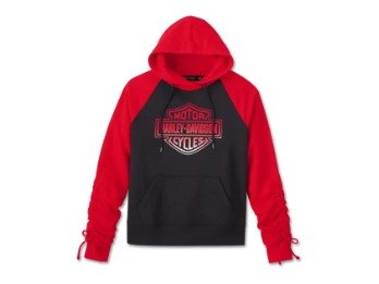 Damen-Hoodie „Simmering Bar & Shield“