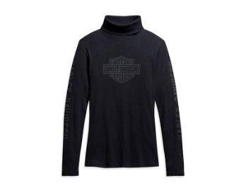 Harley-Davidson® Bar & Shield Damen Langarm Pullover Schwarz