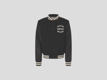 THE ROKKER COMPANY College Rider Jacket / Black/White