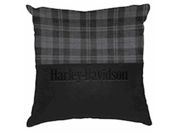 Harley-Davidson® Plaid Outdoor Pillow