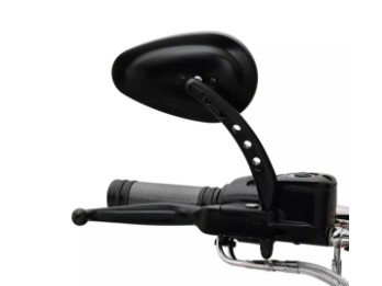 Harley-Davidson® Billet Lenkerspiegel Buckshot / Schwarz