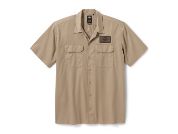 Dickies® x Harley-Davidson® Built to Outlast Arbeitshemd für Herren - Desert Sand